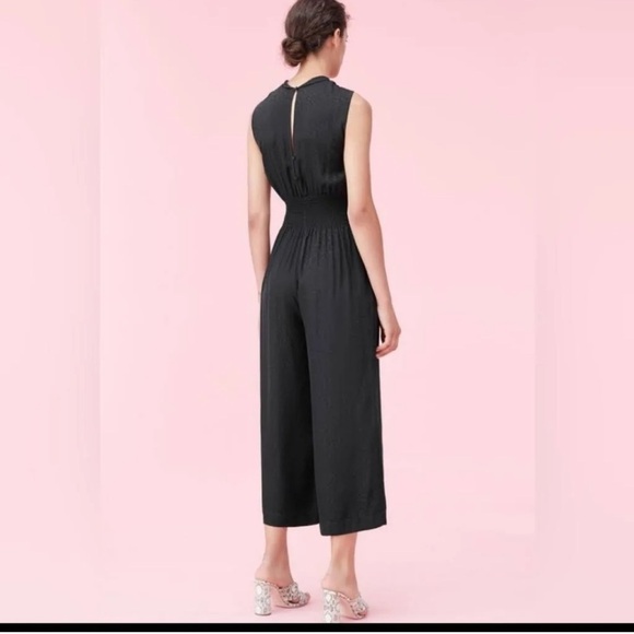 Rebecca Taylor jumpsuit black hearts silk NWT small - Picture 2 of 16